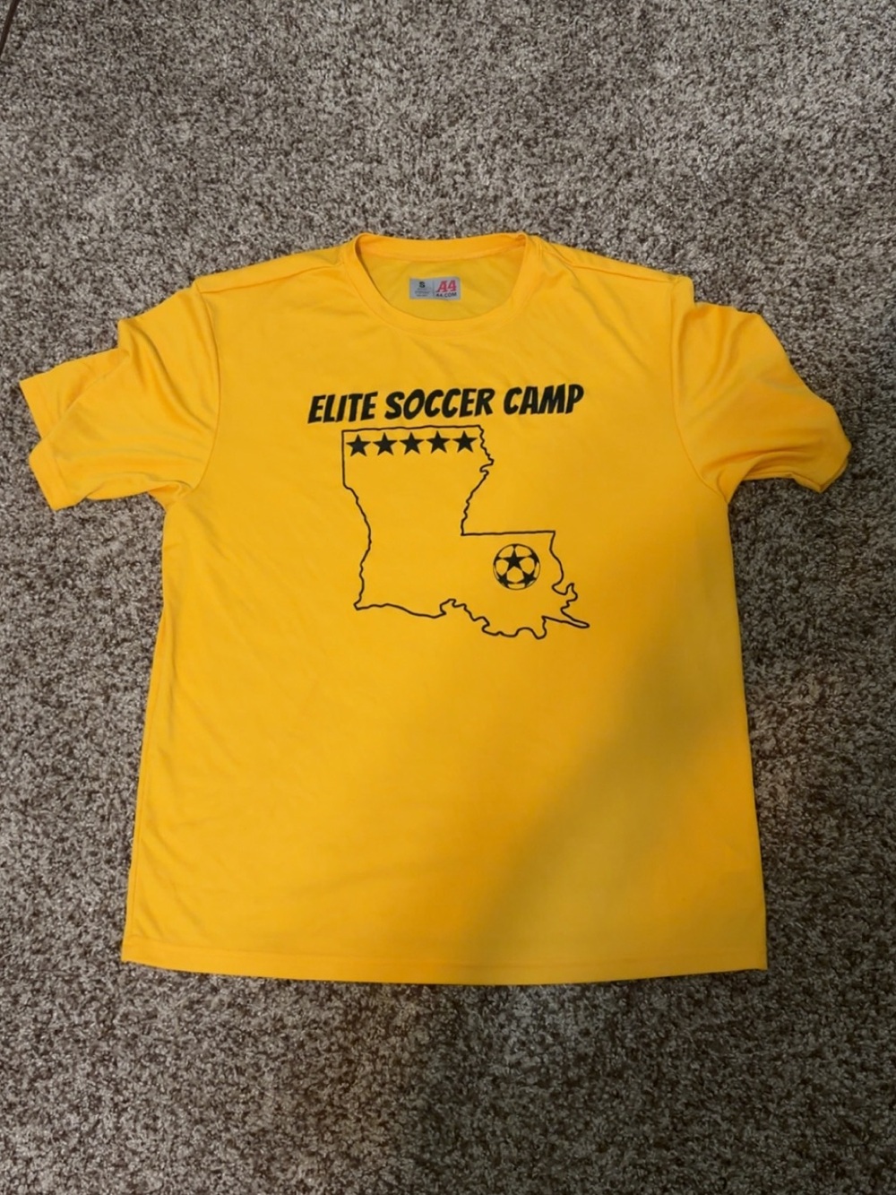 Elite Soccer Camp Yellow Dri-fit Shirt
